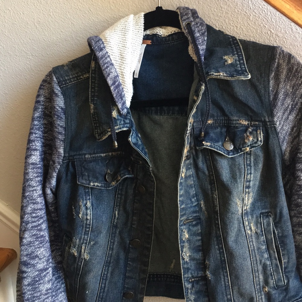 free people denim and cloth jacket